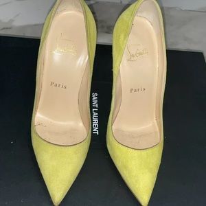 So kate Christian louboutin heels yelllow